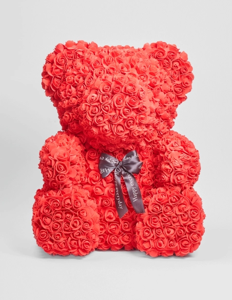 Oso de Rosas Grande de Foam Perfumado (65cm x 50cm)