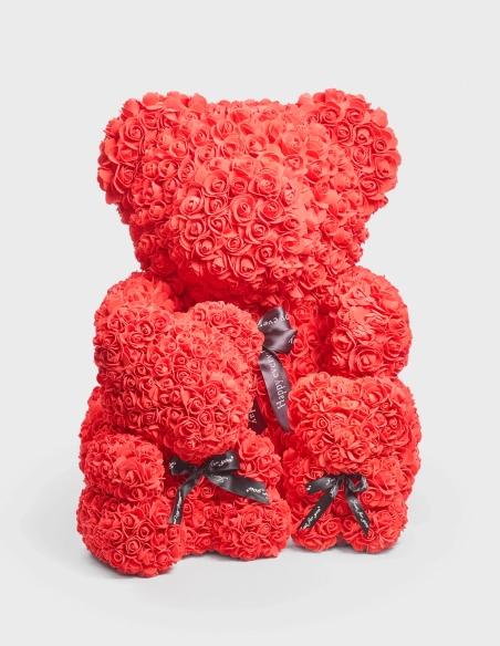 Oso de Rosas Grande de Foam Perfumado (65cm x 50cm)