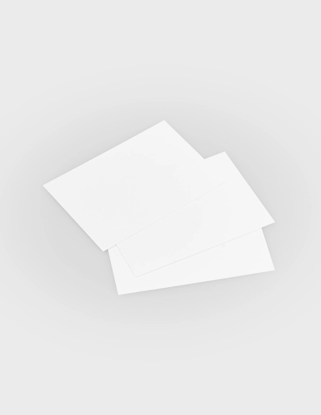 Tarjetas Blancas Simples de Papel (100 uds | 9cm x 5,8cm)