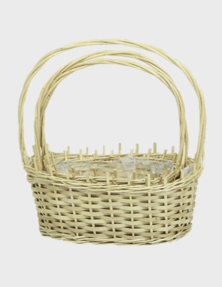 Juego Cestas de Mimbre para Flores (Ref: FM221014)
