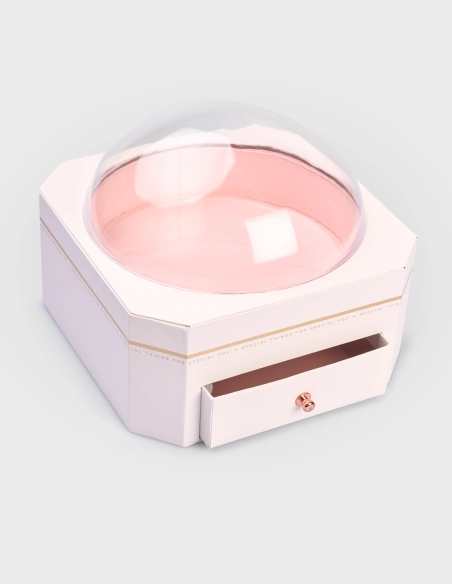 Cúpula de Plástico para flores con Cajón (30% descuento)