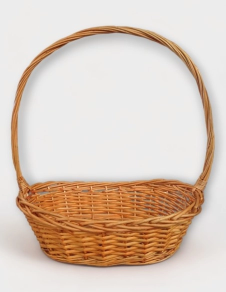 Cesta de mimbre ovalada