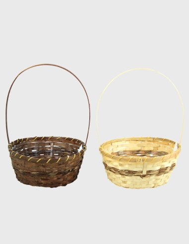 Cesta Redonda con Asa (28cm ø x 11cm)