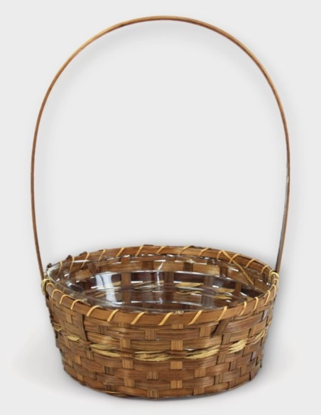 Cesta Redonda para Flores (30cm ø x 13cm)