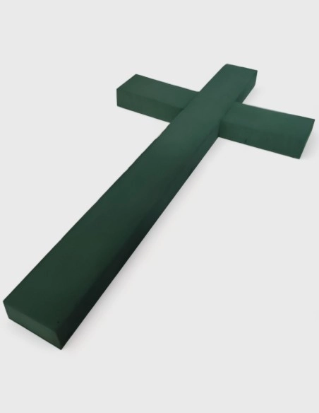 Esponja Cruz para Flores con Base de Madera (2 medidas)