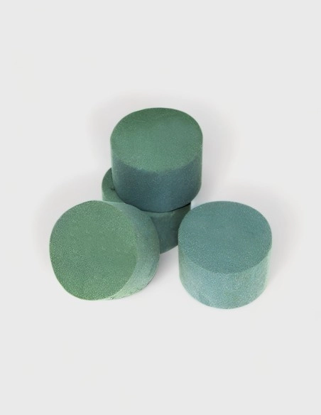 Esponja Cilíndrica para Flores Naturales (8cm y 10cm diám.)