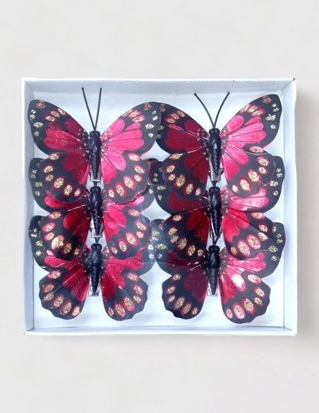 Clip Mariposa Realista (3 colores)