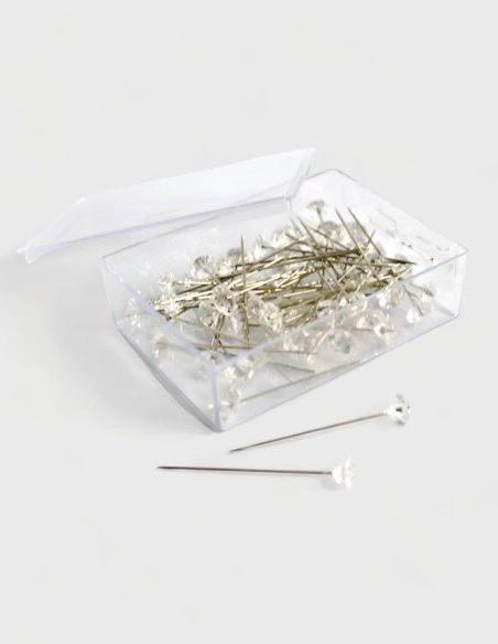 Alfileres de Diamante para Flores - Pack de 60 Unidades 9mm