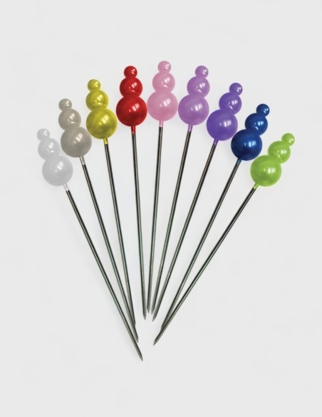 Alfiler con Cabeza de Calabaza (Colores, 100 uds.)