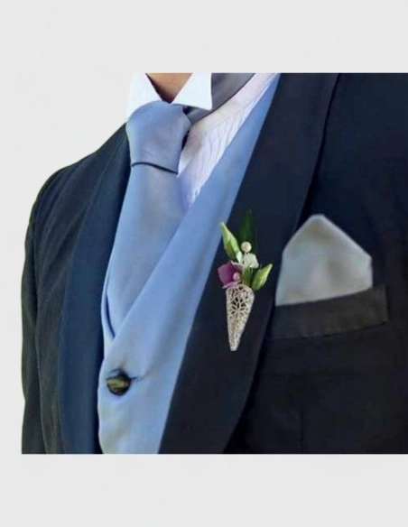 Prendido DORADO para novios y padrino