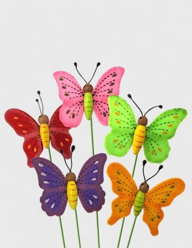 Pick Decorativo Mariposas de Foam (30% descuento)