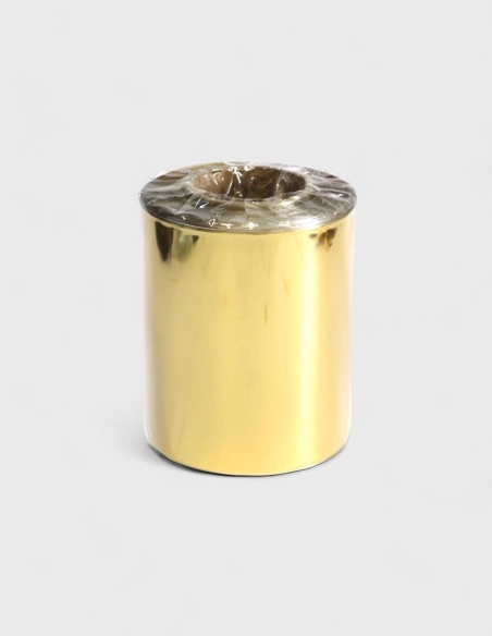 Bobina de Papel Celofán Dorado (100m, varias medidas)