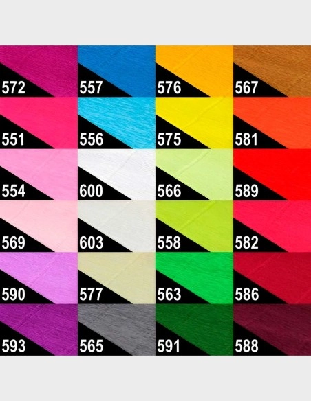 Papel crepé / Papel Pinocho de Colores (50cm x 2'5m, 180g)