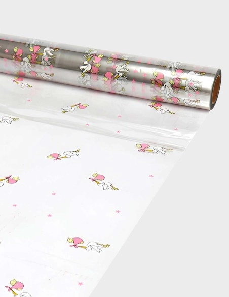 Rollo Celofán Transparente de Modelo Cigüeña | GalacticBlum