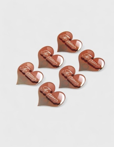 Etiqueta Adhesiva  "Te Amo" en Relieve (30% descuento)