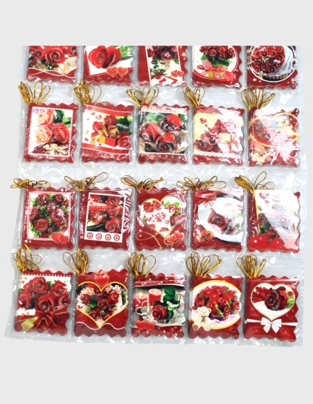Tarjetas de San Valentín Variadas (240 uds. | 94mm x 62mm)