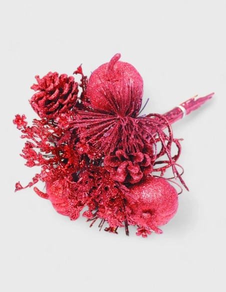 Ramo de Flores Navidad (Rojo, Plata, Oro)