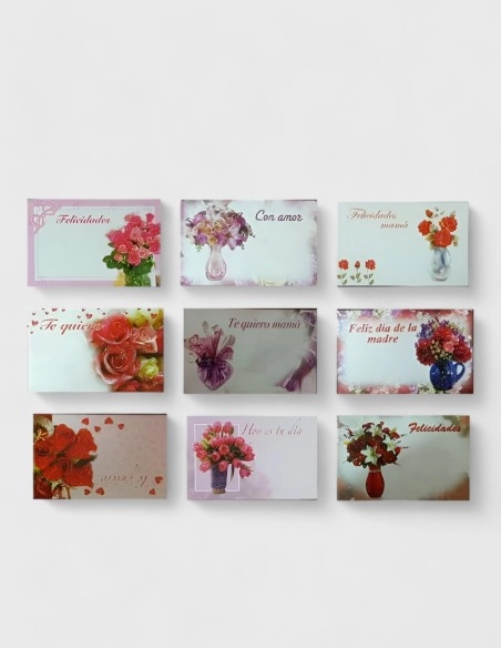 Tarjetas de Felicitación con Brillo 3 (100 uds | 9cm x 5,8cm)
