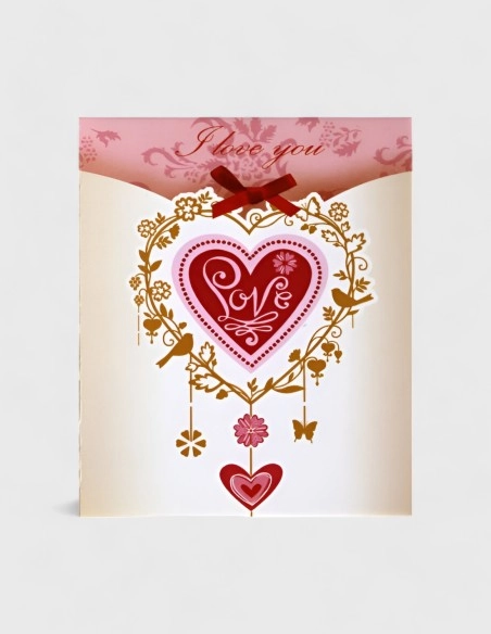 Tarjetas Decorativas de San Valentín (16cm x 9,5cm)