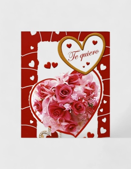Tarjetas Decorativas de San Valentín (16cm x 9,5cm)