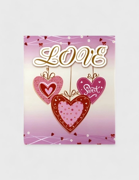 Tarjetas Decorativas de San Valentín (16cm x 9,5cm)