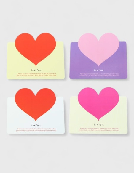 Tarjetas Decorativas de Corazones (14,5cm x 10,5cm)