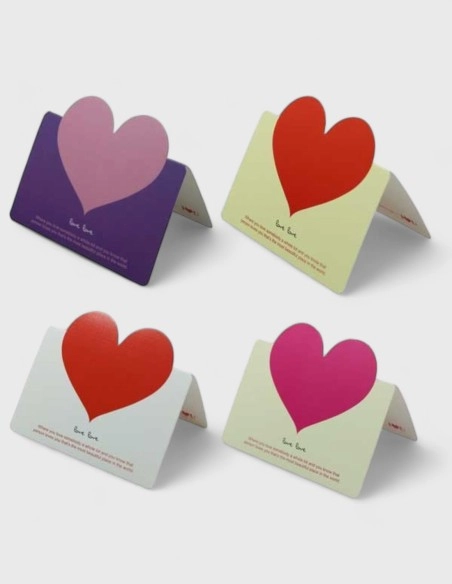 Tarjetas Decorativas de Corazones (14,5cm x 10,5cm)
