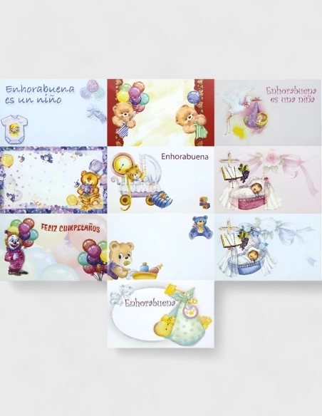 Tarjetas de Felicitación de Nacimientos (50% descuento)