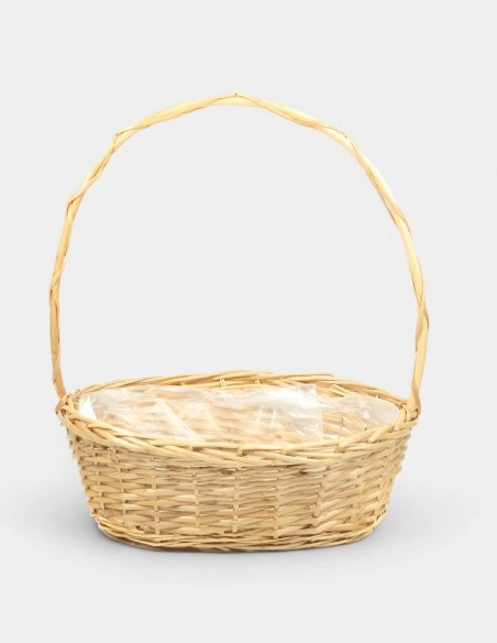 Cesta de Mimbre Ovalada (48 x 42 x 27,5 cm)