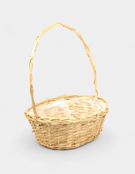 Cesta de Mimbre Ovalada (48 x 42 x 27,5 cm)