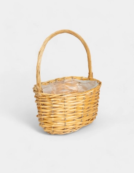 Cesta de Mimbre para Flores (31 x 24 x 17 cm)