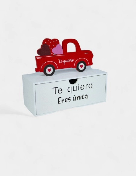 Caja Madera Camión Te Quiero | GalacticBlum