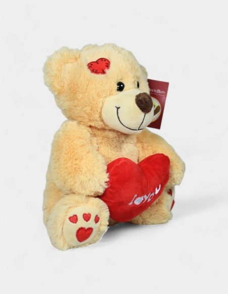 Peluche Oso Corazón Rojo I Love You