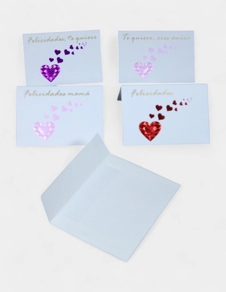 Tarjetas Surtidas Set Corazones 60uds - Libro Con Sobre
