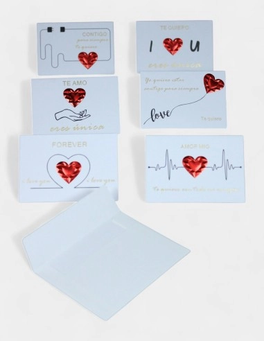 Tarjetas Surtidas Set Libro 60uds - Con Sobre 4 Modelos