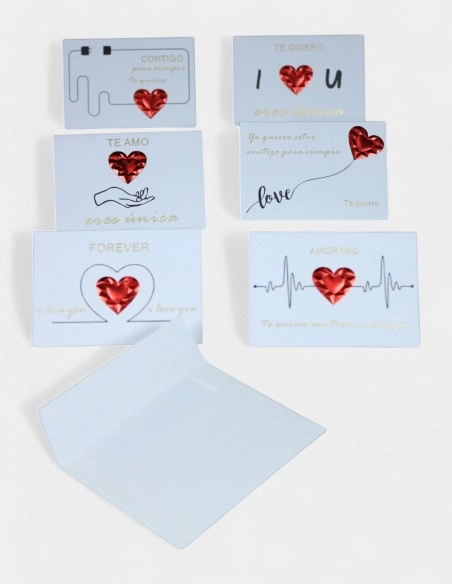 Tarjetas Surtidas Set Libro 60uds - Con Sobre 4 Modelos