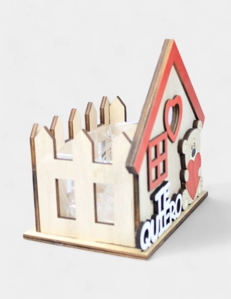 Caja Madera Oso Te Quiero | GalacticBlum