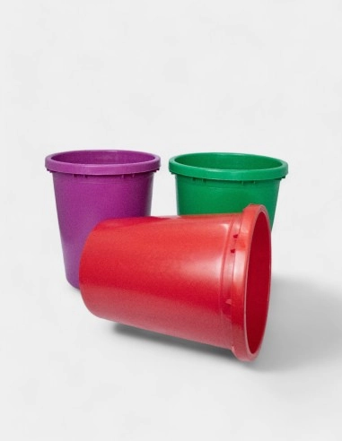 Cubo para Flores de Colores 24L. (37'5cm x 34cm diám)
