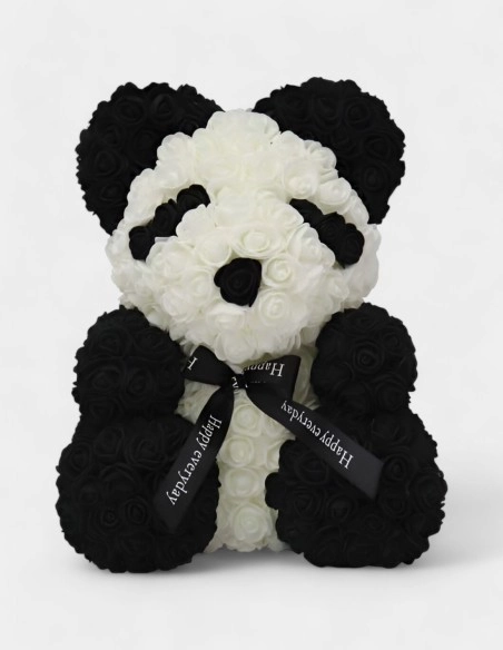 Oso Panda de Rosas de foam