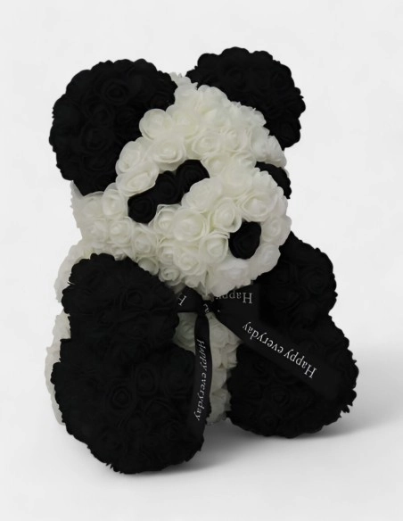 Oso Panda de Rosas de foam