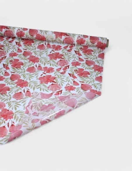 Papel Celofán Lacado Amapola con flores