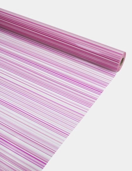 Celofán transparente - Rayas (70cm x 50m. | 35 micras)