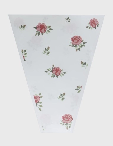 Bolsa Papel Kraft Blanca Flores