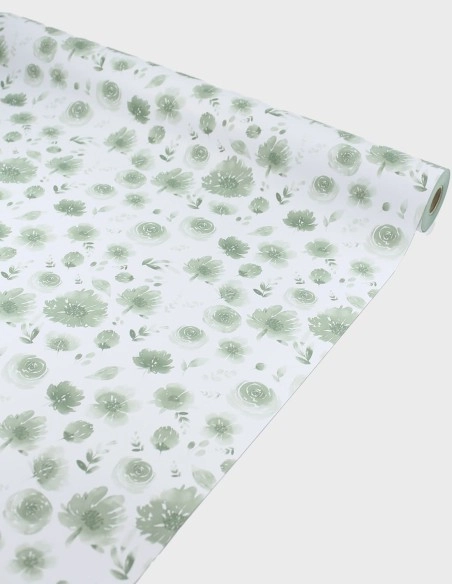 Rollo Papel Sintético Flores