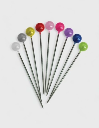 Alfiler con Cabeza Redonda (Colores, 144 uds.)