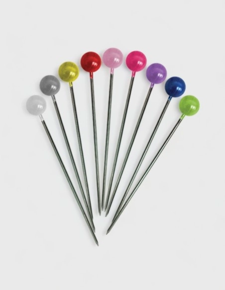 Alfiler con Cabeza Redonda (Colores, 144 uds.)