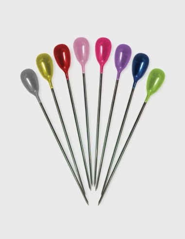 Alfiler con Cabeza Ovalada (Colores, 144 uds.)