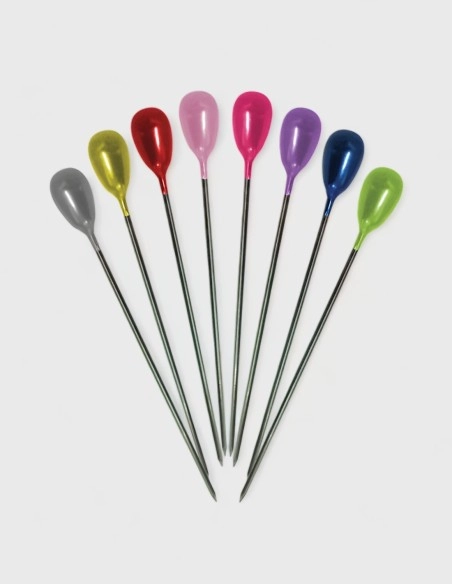Alfiler con Cabeza Ovalada (Colores, 144 uds.)
