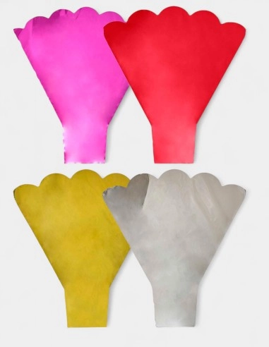 Bolsa de Bouquet de Colores Metalizados