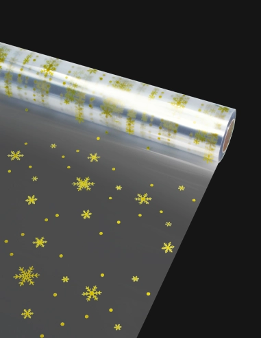 Rollo Celofán Copos de Nieve | GalacticBlum